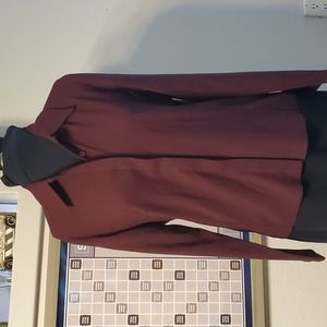 Burgundy Shirt/Jacket EUC
